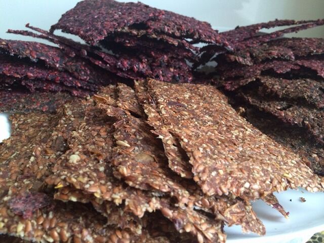 method for making flax chips for the Dukan diet