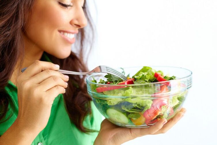 consumption of vegetable salad for weight loss